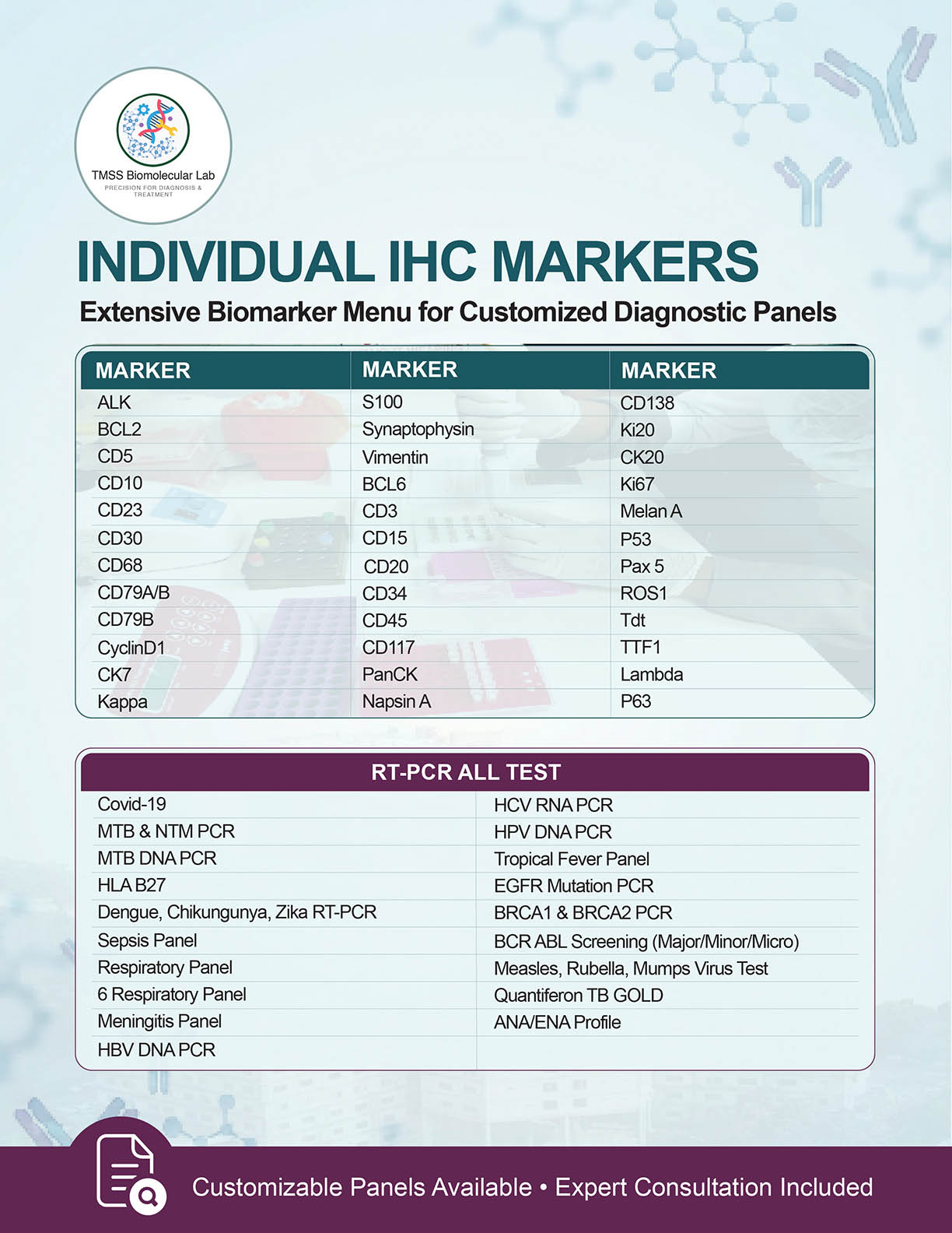 Individual IHC Markers